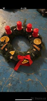 Adventní věnec ručně vyráběný - 9
