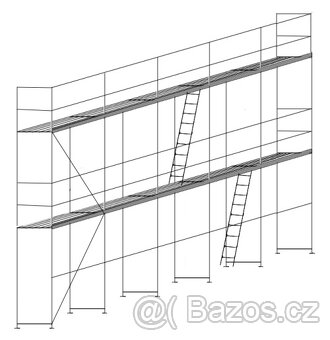Prodám lešení Layher blitz 73 cca 100m2 (Alfix) - 9
