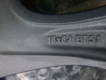 Alu disky sada originál Toyota 4x100 6Jx16 ET51 - 9