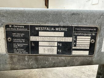 Přívěsný vozík za auto Westfalia - 9