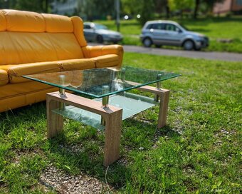 Sedací souprava žlutá, + možno konferenční stolek - 9