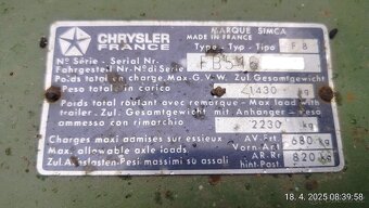 Simca 1301 Special bez dokladů na ND, renovaci - 9