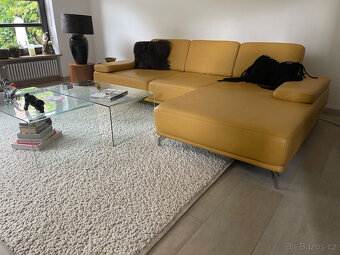 Velmi pohodlný obývací pokoj z pravé kůže - použitý - 9