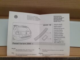 Ochranná lišta zadního nárazníku Vw Passat Variant 3C9 - 9