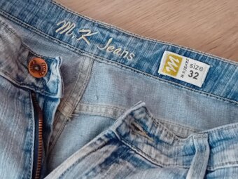 DÁMSKÉ DŽÍNY S VÝŠIVKAMI - vel.L/XL /zn.M.K Jeans - 9