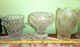 Váza skleněná masivní - více druhů - 9