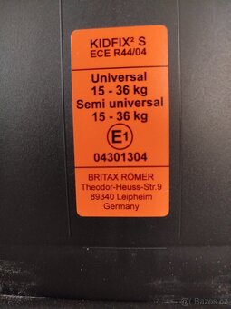 Autosedačka BRITAX RÖMER Kidfix R 2 v 1 ISOFIX - 9