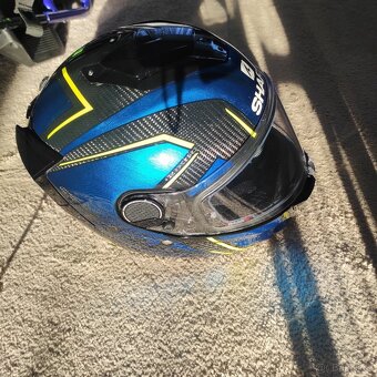 Moto přilba SHARK SPARTAN GT CARBON BLUE KROMIUM - 9