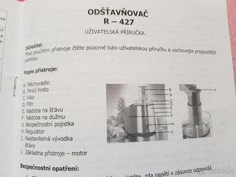 odšťavňovač Rohnson JUICER R-427 - 9