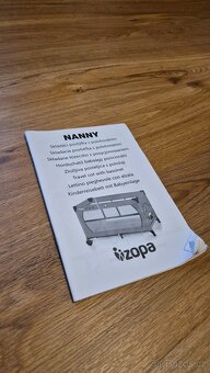 Cestovní postýlka ZOPA NANNY s polohováním + matrace - 9