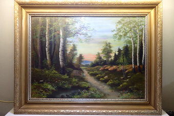 Garabík - Čarovný les - olejomalba - 1958  - 9