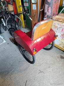 Starý pěkný invalidní vozík, možnost přídavného motoru - 9