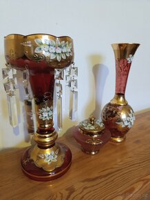 Novoborský porcelán - váza , cukřenka - 9