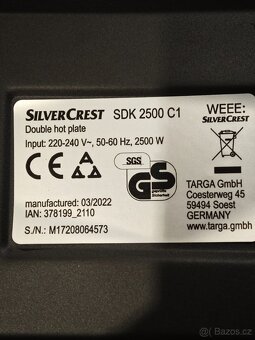 SILVERCREST® Dvouplotýnkový vařič SDK 2500 C1 - 9