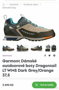 Dámské pohorky Garmont Dragontail vel.39,5 - 9