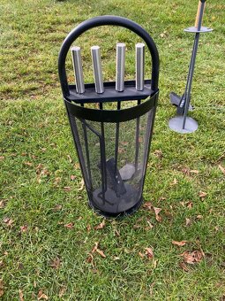 krbové nářadí pohrabáč lopatka košťátko nářadí ke krbu - 9