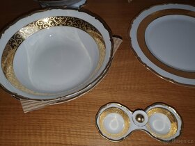 Jídelní servis se silným zlatým lemem THUN - 9
