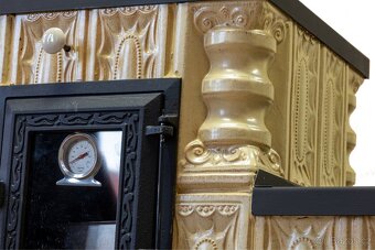 Keramická kachlová kamna s troubou na tuhé palivo - 9