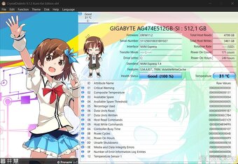 Gigabyte A16 i7 RTX4050 16GB 512GB - 9