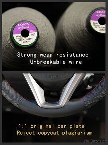 SLEVA Kožený potah volantu Mazda CX-5 (perforovaný) - 9