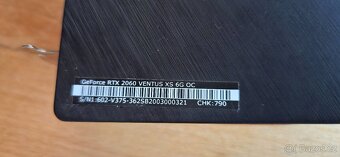 Prodám MSI GeForce RTX 2060 VENTUS 6G OC - 9