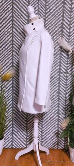 BÍLÝ KABÁTEK - MANGO vel. M + LUXUSNÍ LÍMEC - 9