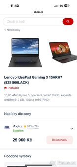 Lenovo IdeaPad Gaming 3 15ARH7 - 9