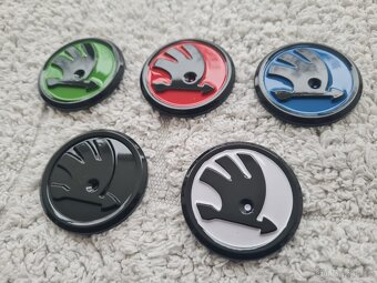 ŠKODA LOGO do volantu 43mm CHROM / 46mm FAREBNE. - 9