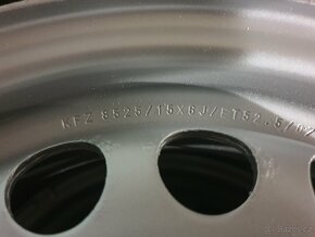 Plechové disky na zimních pneu 195/65 R15 T - 9
