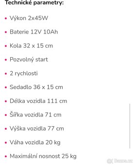 Dětská elektrická čtyřkolka pro děti 3-5 let - 9
