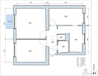 Pronájem bytu 3+1, 65 m² Hradec Králové, Písečná ul. - 9