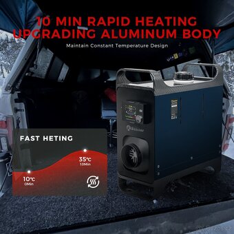 Naftové topení 8kW,  12-24-230V, auto START/STOP, bluetooth - 9