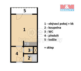 Prodej bytu 1+kk, 28 m², Praha, ul. Česákova - 9