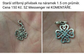 Staré stříbrné šperky viz fota. Ceny viz fota. - 9