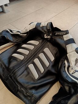 Psí Hubík Cobra-Pánská kožená moto kombinéza, dvoudílná - 9