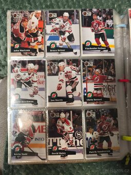 Album hokejových karet NHL 1990–1993 (cca 700 ks, Pro Set, S - 9