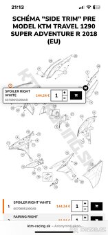 Ktm 1290 super adv R bočné plasty, z novej moto - 9
