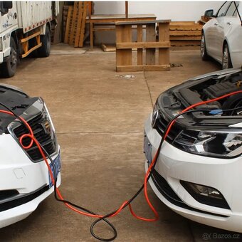 Startovací kabely 1,8m+svorky, měděné, nové. - 9