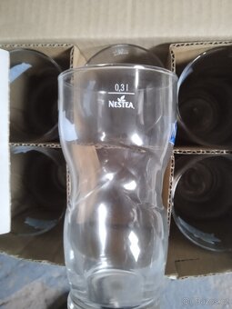 SKLENIČKY-Nestea 10ks, nepoužité. - 9