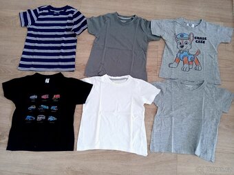 Balík oblečení chlapec velikost 110-116 + boty velikost 28 - 9