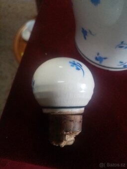 Starožitná keramická glazurovaná karafa - 9