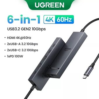 UGREEN USB C HUB dokovací stanice - 9