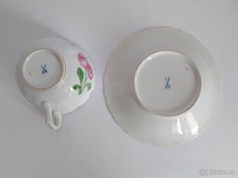Starožitný porcelánový šálek Míšeň - Meissen - 9