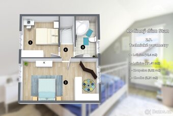 Prodej rodinného domu 4+kk, 461 m2, Vítanov - Stan - 9
