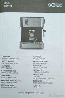 NOVÝ Kávovar SOLAC CE-4481 + dětské hodinky zdarma. - 9