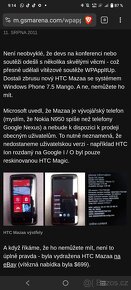 Testovací smartphone HTC MAZAA top stav - 9