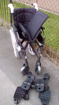 INVALIDNÍ VOZÍK-polohovatelný-46 cm-mohu zaslat po ČR - 9