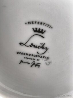 Porcelánová čajová souprava Nefertiti, Jaroslav Ježek,ČSSR - 9