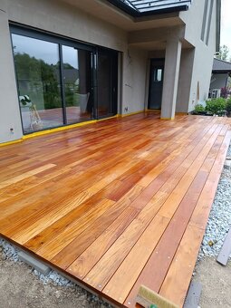 Garapa terasová prkna, hladké/ drážkované s dopravou - 9