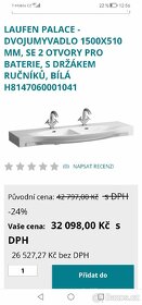 Keramikcke dvou umyvadlo Laufen - 9
